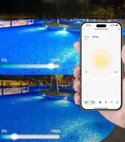 Pool- & Spatilbehør^GedFong App-styret LED Poollampe Hvid