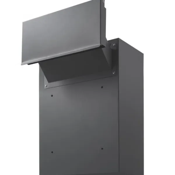 Clearance Gennem væggen drop boks 12,5x6,3x16,9" postkasse med kodelås, mørkegrå, sikker postlevering Postkasser & Brevindkast
