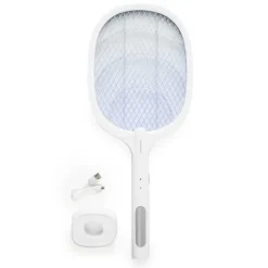 Fluesmækkere^Genopladelige Insect Killer Ketcher med UV Light 2 i 1 Elecfly InnovaGoods