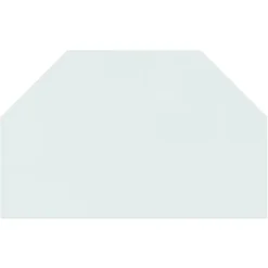 Online Glas - Living glasplade til pejs 80x50 cm sekskantet Tilbehør Til Brændeovne & Pejse