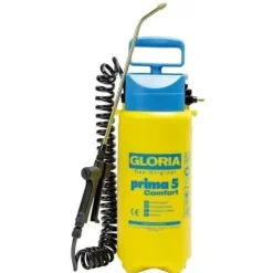 New GLORIA - Prima 5 Comfort - 5L tryckspruta med lans och mässingsmunstycke och 2m50 spiralslang Haveværktøj