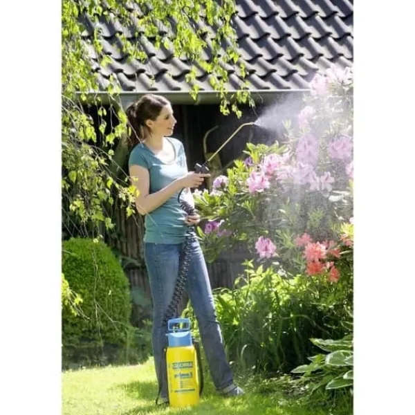 New GLORIA - Prima 5 Comfort - 5L tryckspruta med lans och mässingsmunstycke och 2m50 spiralslang Haveværktøj