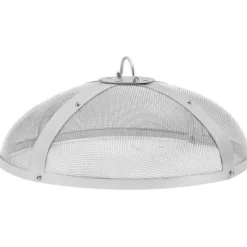 Tilbehør Til Brændeovne & Pejse^Gnistskærm til bålsted, 48,5x16 cm, Stål, Udendørs låg