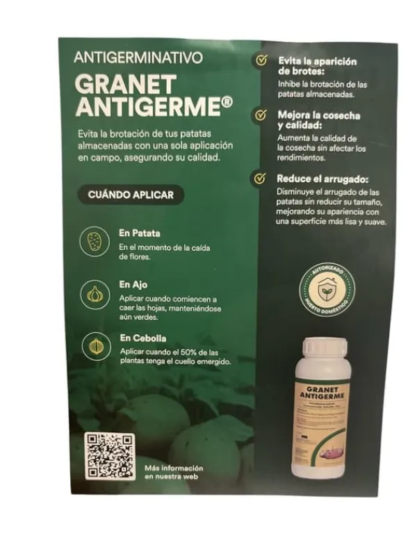 Ukrudtsmiddel^Granat Antigerme, Effektiv Spirehæmning, Forbedrer Høstkvalitet, Brugervenlig Anvendelse
