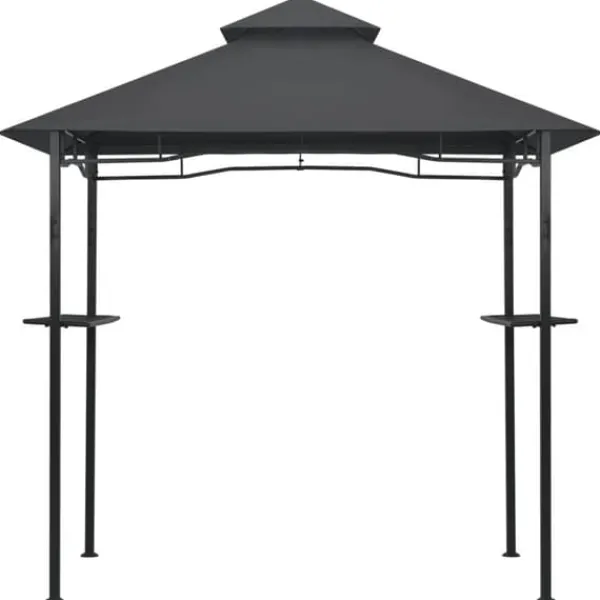 Discount Grillpavillon 240x150x255 cm stål antracitgrå - Grillpavillon - Grillpavilloner - Home & Living Telte & Lysthuse