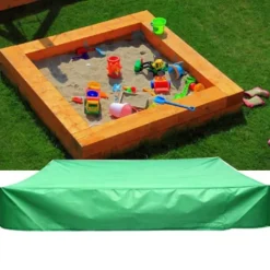 Pool- & Spatilbehør^Grøn Bærbar Firkantet Lille Pooloverdækning Vandtæt Beskyttelsesoverdækning til Have/Garderobebrug 150x150x20cm