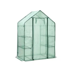 Drivhus^Grønt plastikdrivhus, 143 x 73 x 195 cm