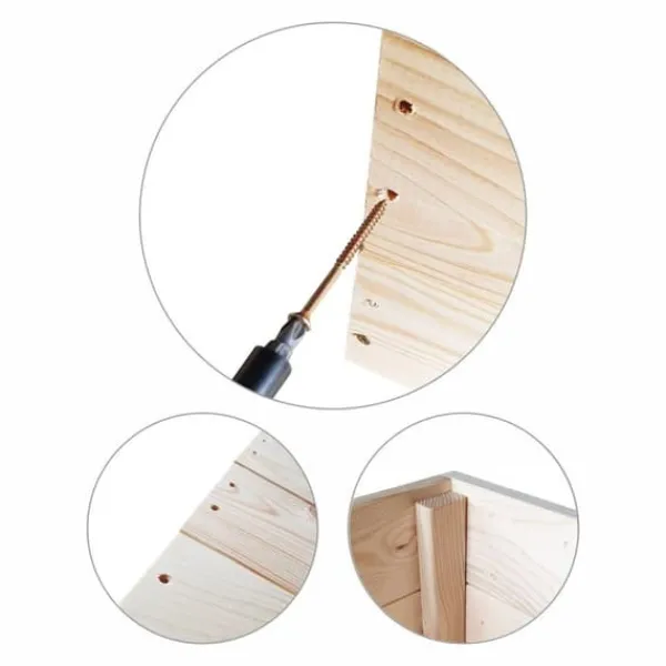 Best Grøntsagshavekasse - avlskasse - 120x80x18 cm - træ - med jorddug Plantningsbænke
