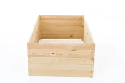Best Grøntsagshavekasse - avlskasse - 120x80x18 cm - træ - med jorddug Plantningsbænke