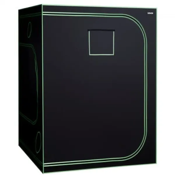 Clearance Grow telt sæt, 150x150x200 cm, sort, indendørs havebrug Kit Til Plante- & Urtedyrkning