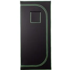 Discount Growtelt - Indendørs Plantetelt - 80 x 80 x 180 cm - 600D Højreflekterende Mylar - Observationsvindue - Gulvbakke - Robust Lynlås Drivhus