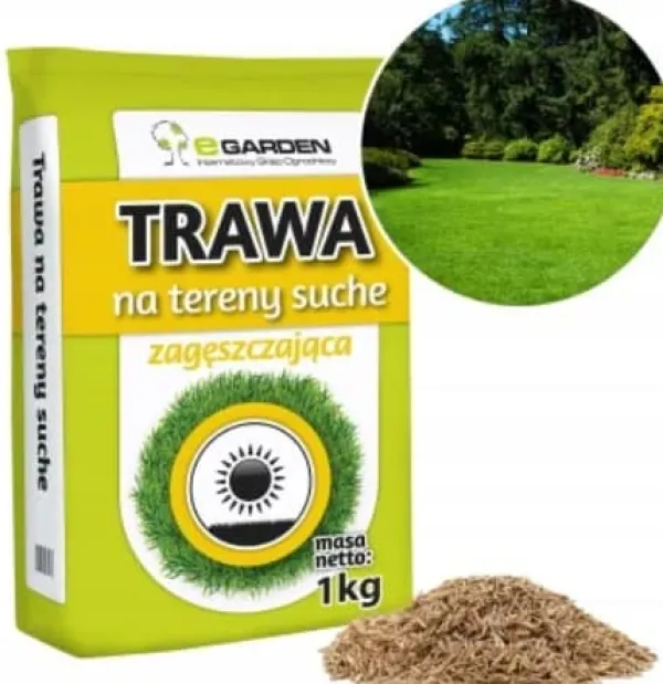 Sale Græs 1 kg til tørre områder Meget tørkeresistente græsfrø 40 m² Frø