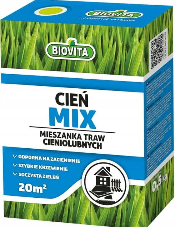 Sale Græsblanding Cieńmix 0,5 kg Græsplæne til skyggefulde steder, skyggebestandig Jord & Sand