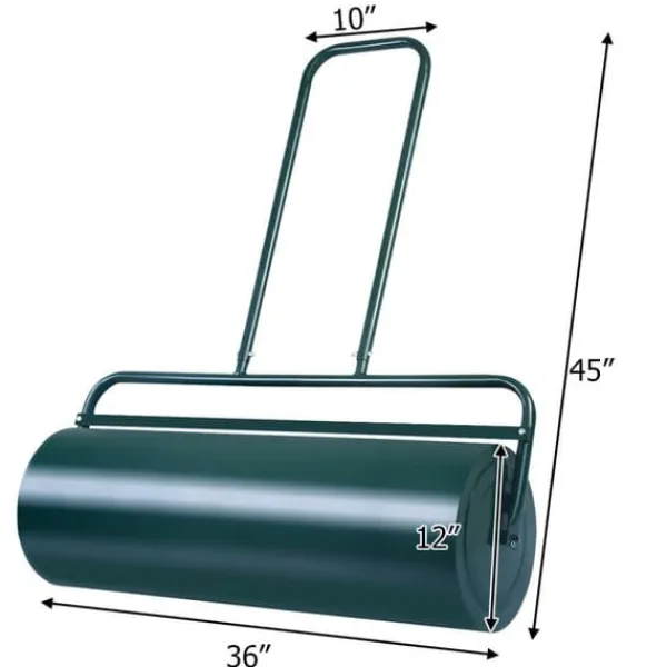 Clearance Græsplænerulle, 112×90×30 cm, Grøn Haveværktøj