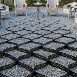 Haveduge^Grusgitter, 500x198 cm, Sort, HDPE jordstabilisering