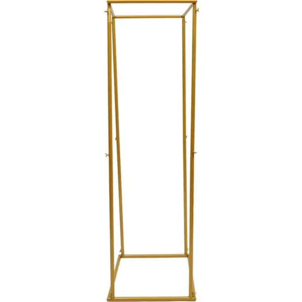 Best Guld metal blomsterstander, søjle til bryllupsbaggrund & plantehylde, 180 cm Plantestativer
