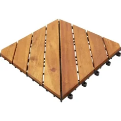 Outlet Gulve - Living terrassefliser 10 stk. 30x30 cm massivt akacietræ Havedekorationer