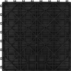 Havedekorationer^Gulve - Living terrassefliser 22 stk. 30 x 30 cm 2 m2 WPC sort