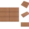 Havedekorationer^Gulve - Living WPC-fliser 60 x 30 cm 6 stk. 1 m² brun