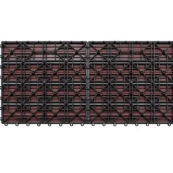 Havedekorationer^Gulve - Living WPC-fliser 60 x 30 cm 6 stk. 1 m² brun