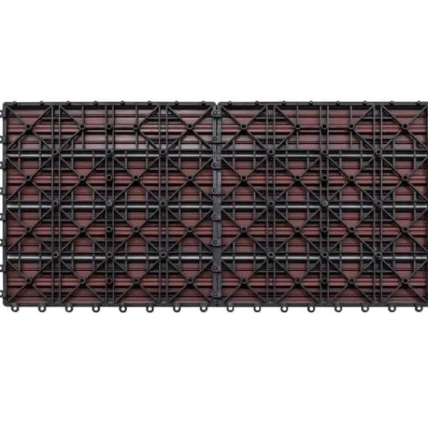 Havedekorationer^Gulve - Living WPC-fliser 60 x 30 cm 6 stk. 1 m² brun