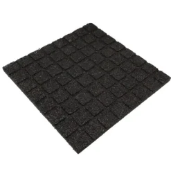 Online Gummi flise / terrasseflise - 25 mm - 50 x 50 cm - Grå Havedekorationer