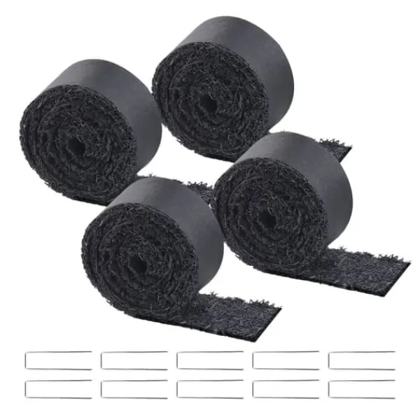 Discount Gummi Mulch Rulle, Landskabspleje 4 ruller, 120 x 4,5-tommers Gummi Mulch Mat Haveduge