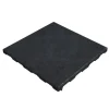 Havedekorationer^Gummiflise med EPDM-toplag 45 mm - 50 x 50 cm - Sort
