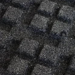 Havedekorationer^Gummiflise med EPDM-toplag 45 mm - 50 x 50 cm - Sort