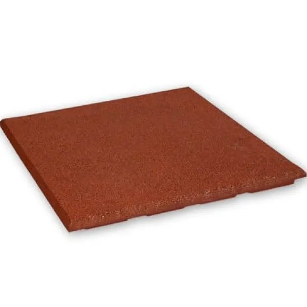 Best Gummiflise 20mm - 50x50 cm - Rød Havedekorationer