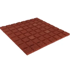 Best Gummiflise 20mm - 50x50 cm - Rød Havedekorationer