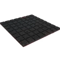 Outlet Gummiflise 25mm - 50x50 cm - Rød Havedekorationer