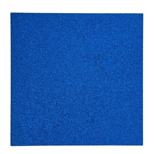 Havedekorationer^Gummiflise 45mm Blå - 50x50cm - hulmontering