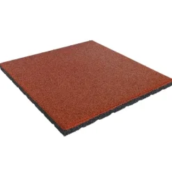 Havedekorationer^Gummifliser 30 mm - 1 m2 (4 fliser à 50 x 50 cm) - Rød