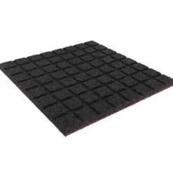 Havedekorationer^Gummifliser 30 mm - 1 m2 (4 fliser à 50 x 50 cm) - Rød
