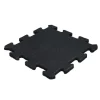 Havedekorationer^Gummi-puslespilflise med EPDM-toplag 25 mm - Sort (RAL 9004) - Cfl-S1 - Midterstykke