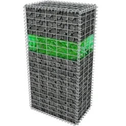Havesten & Trædesten^Have– & trædesten - Living gabion-sten 60-120 mm 25 kg grønt glas