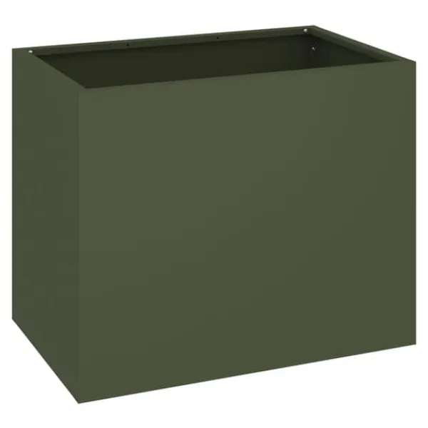 Krukker & Plantebeholdere^Have Blomsterkrukke i Olivengrøn - Industrielt Design | Størrelse: 50x32x40 cm