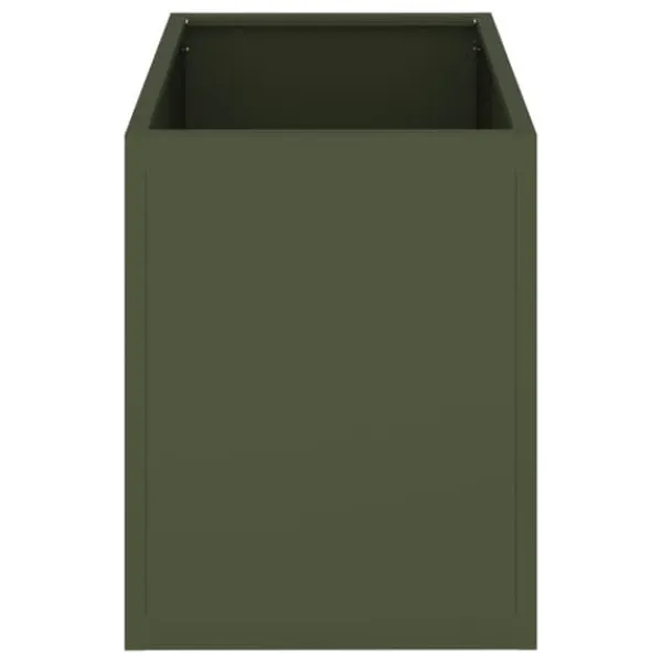 Krukker & Plantebeholdere^Have Blomsterkrukke i Olivengrøn - Industrielt Design | Størrelse: 50x32x40 cm