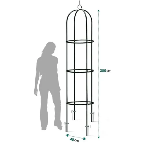 Buer, Spalier, Lysthuse Uden Tag^Have pergolasøjle 200 cm Plonos PL-992