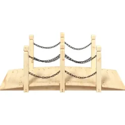 Havebroer^Havebro med kædegelænder 150x67x56 cm massivt grantræ - Havebro - Havebroer - Home & Living