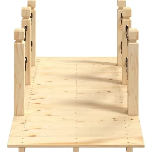 Havebroer^Havebro med kædegelænder 150x67x56 cm massivt grantræ - Havebro - Havebroer - Home & Living