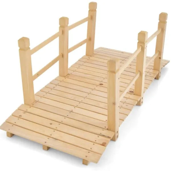 Hot Havebro, 150x67.5x54.5 cm, Naturtræ Havebroer