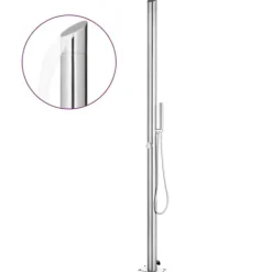 Outlet Havebruser 220 cm rustfrit stål - Havebruser - Havebrusere - Home & Living Spa & Udendørsbad