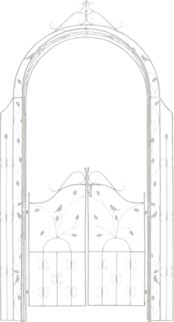 Buer, Spalier, Lysthuse Uden Tag^Havebue med gate - klatrehjælp - holdbart jerndesign