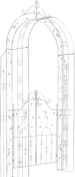 Buer, Spalier, Lysthuse Uden Tag^Havebue med gate - klatrehjælp - holdbart jerndesign