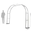 New Havebue, Metal Design, Alsidig til Begivenheder,XS（gammel）, sort Buer, Spalier, Lysthuse Uden Tag