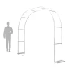 Buer, Spalier, Lysthuse Uden Tag^Havebue, Metal Design, Alsidig til Begivenheder,XS（gammel）, HVID