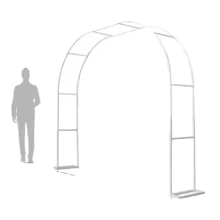 Buer, Spalier, Lysthuse Uden Tag^Havebue, Metal Design, Alsidig til Begivenheder,XS(gammel), HVID