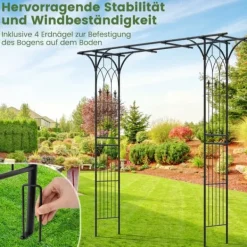 Outlet Havebue, Metal Rosebue, Sort Buer, Spalier, Lysthuse Uden Tag